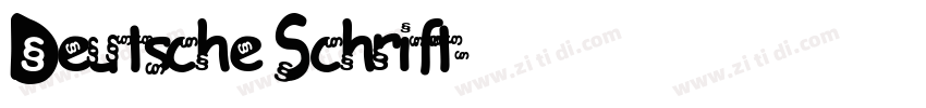 Deutsche Schrift字体转换